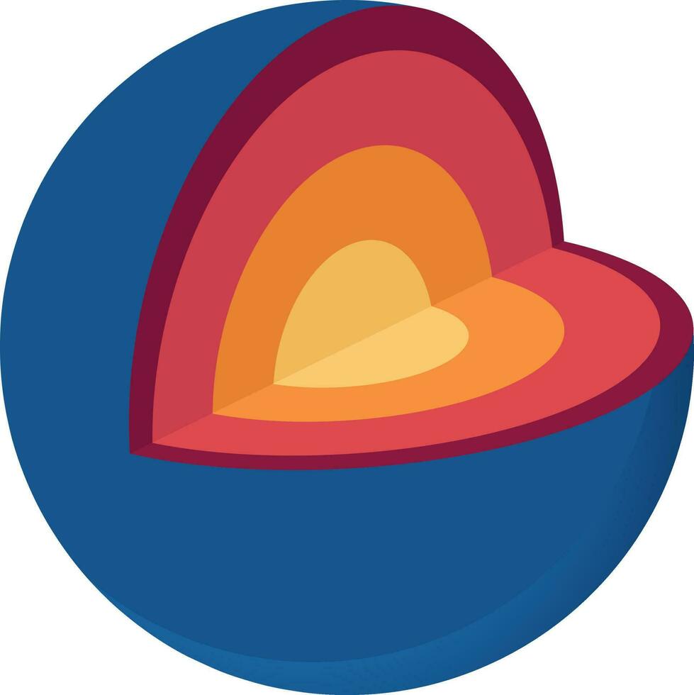 Illustration of spherical infographics element. vector