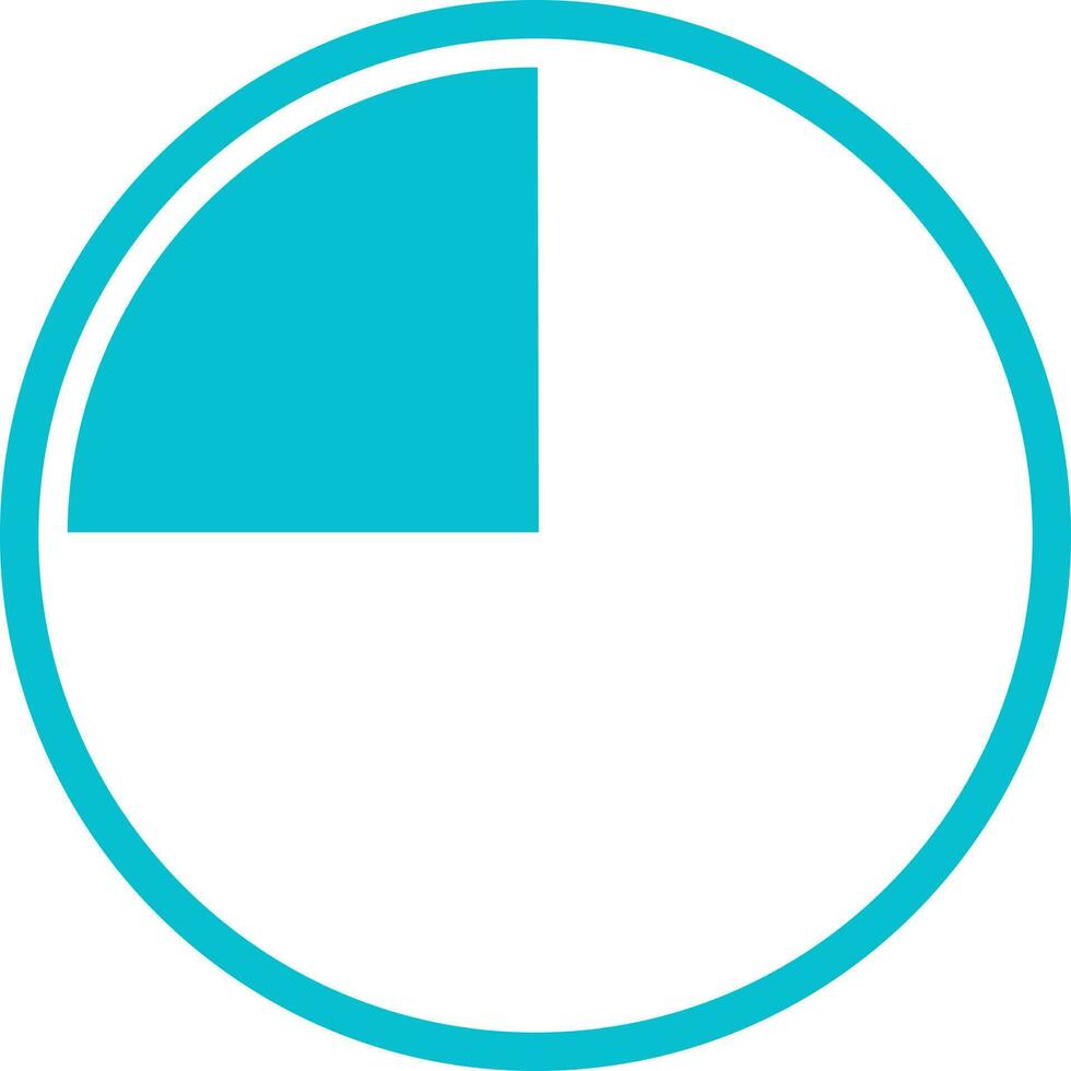 Flat style sign and symbol of a pie chart. vector