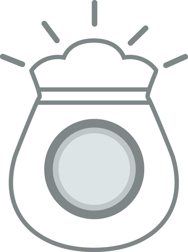 Flat illustration of a money pot. vector