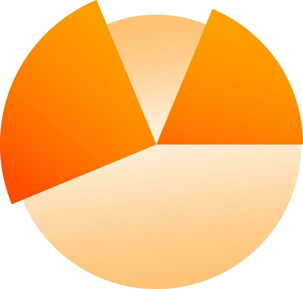 Shiny orange circle infographic element. vector