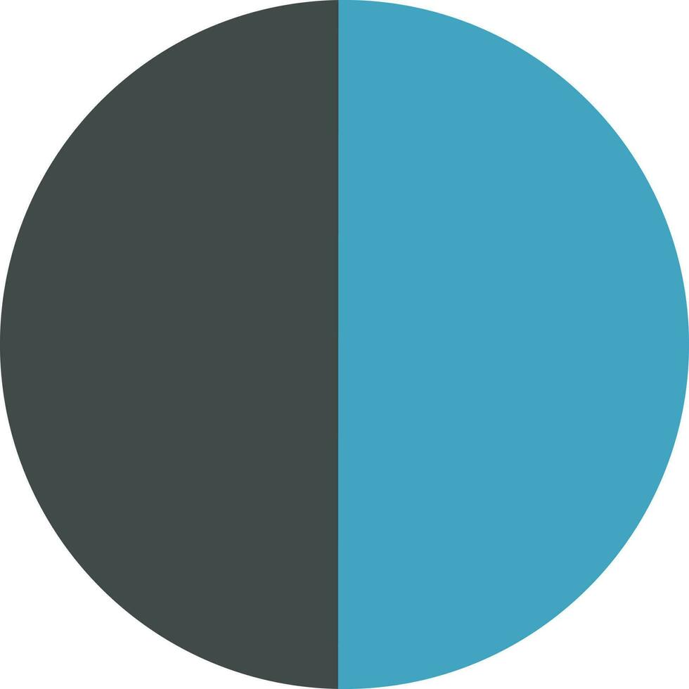 Flat style illustration of a pie graph. vector