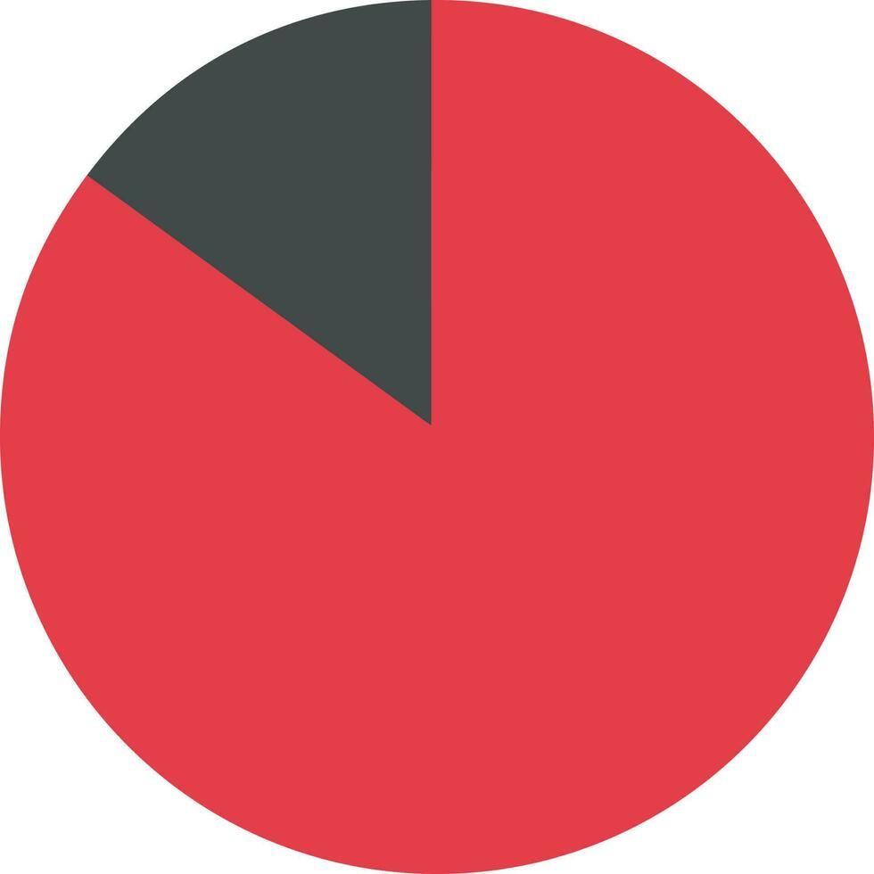 Flat illustrtaion of a pie chart. vector