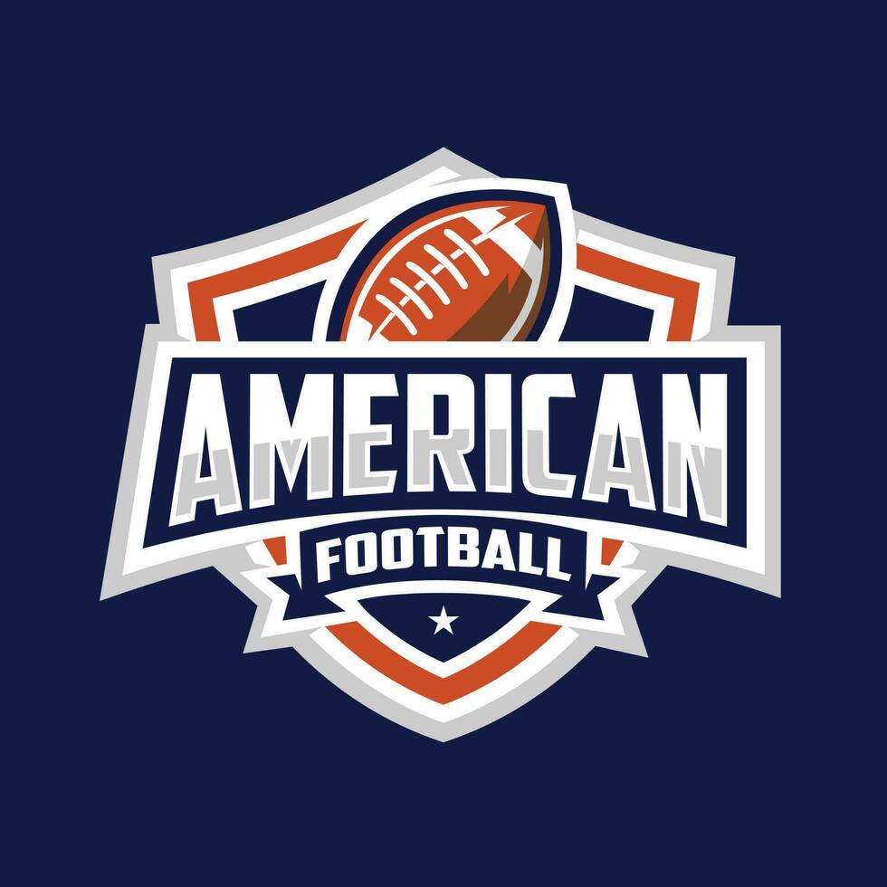 americano fútbol americano vector Arte logo diseño aislado. mejor para pegatina y treinta Bosquejo diseño