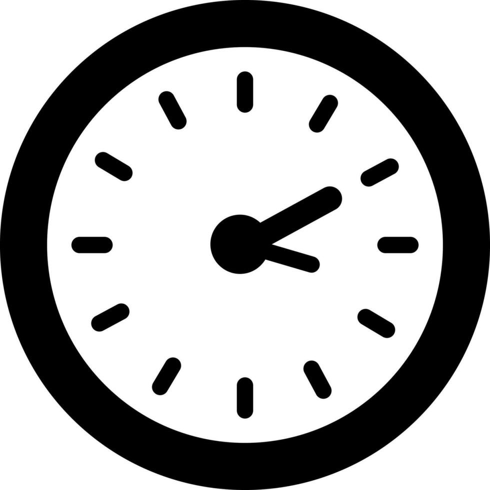 Illustration of clock icon or symbol. vector