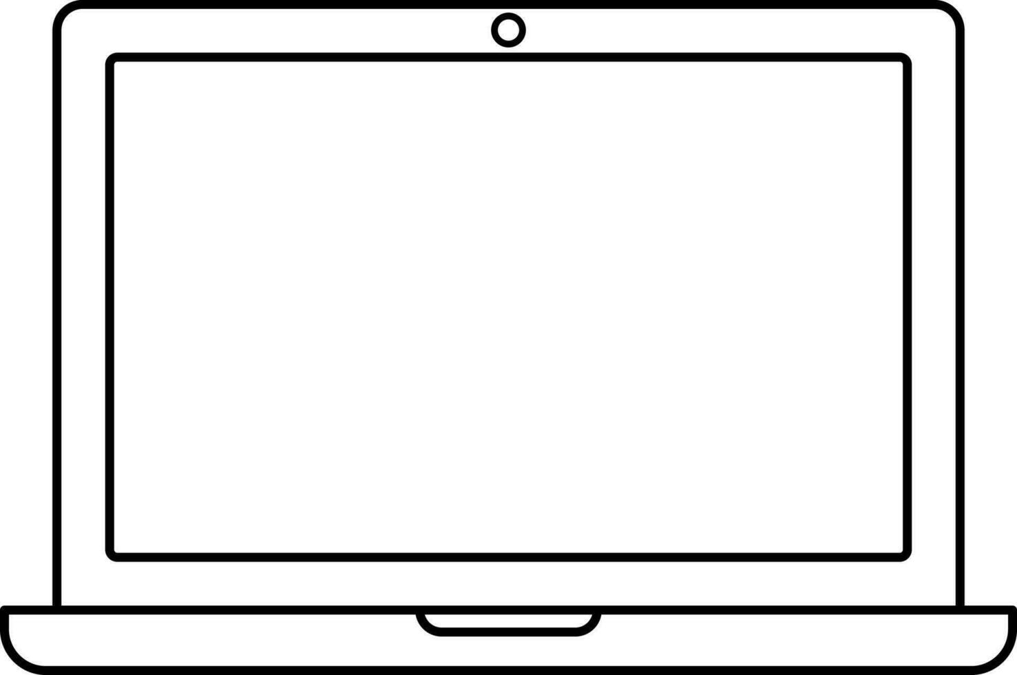 Icon of monitor with camera in isolated. vector