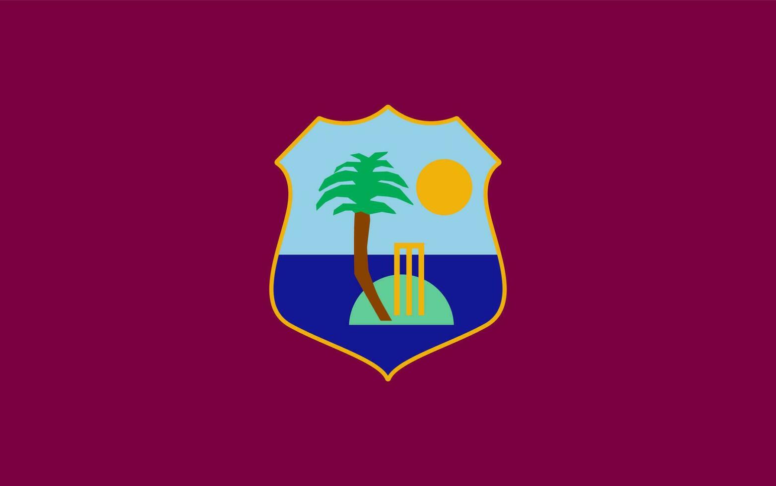 Illustration of West Indies Flag design. vector