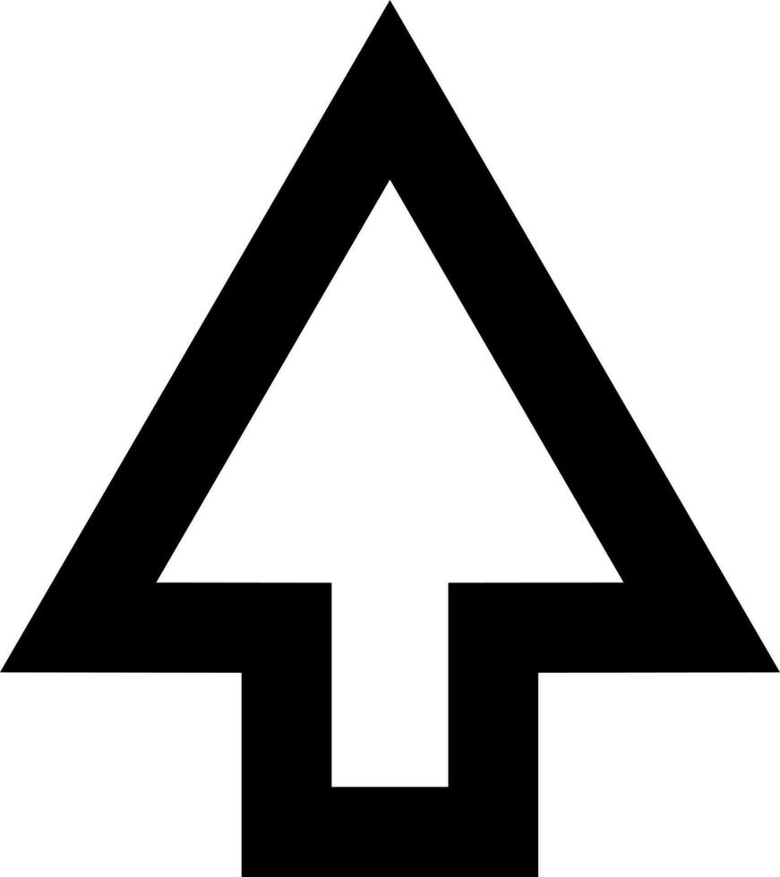 Isolated cursor icon in flat style. vector
