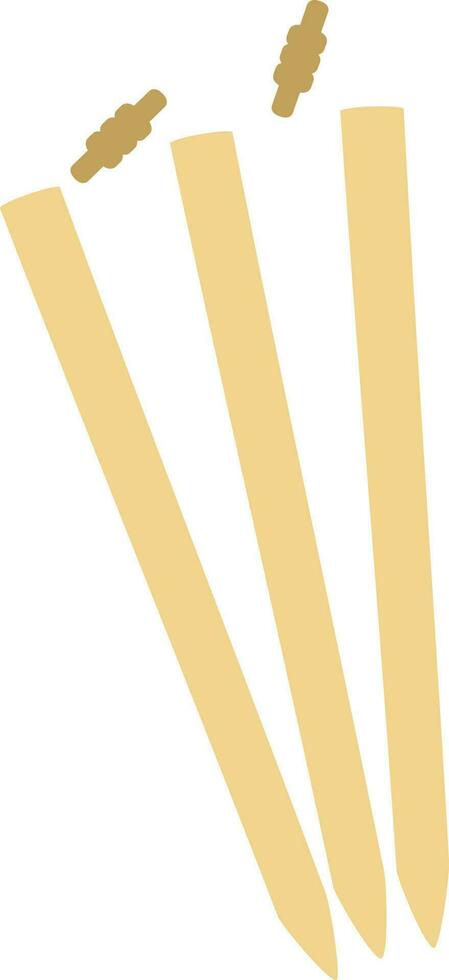 Illustration of cricket wickets stumps. vector