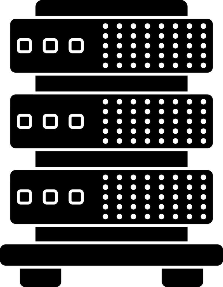 aislado base de datos icono o símbolo. vector