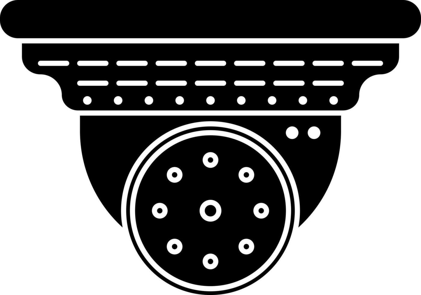 Web camera icon in glyph style. vector