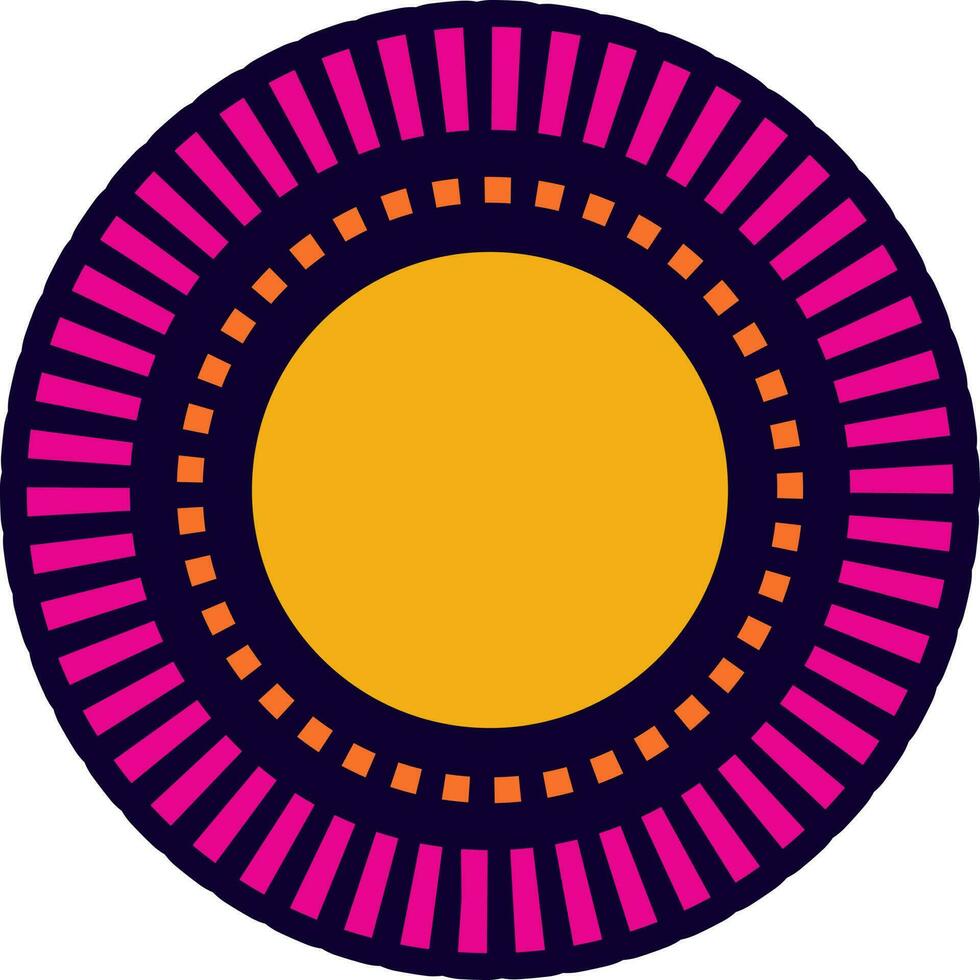 Abstract element in circle shape. vector