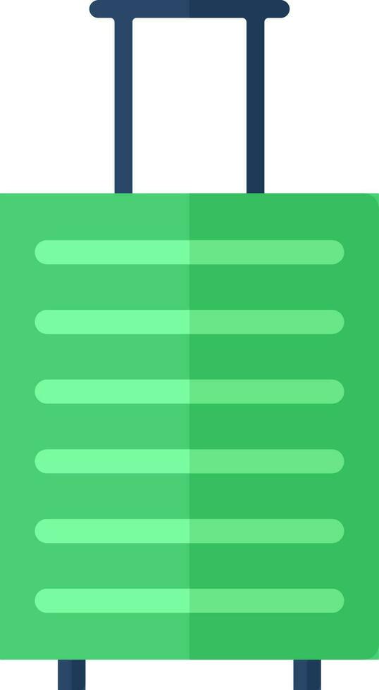 Traveling Bag icon in green and blue color. vector