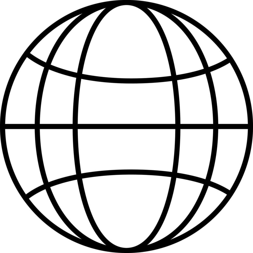 plano ilustración de globo firmar o símbolo. vector