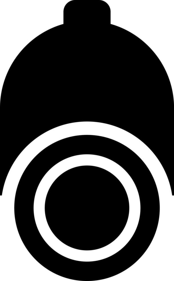 Security cctv camera in flat style. vector