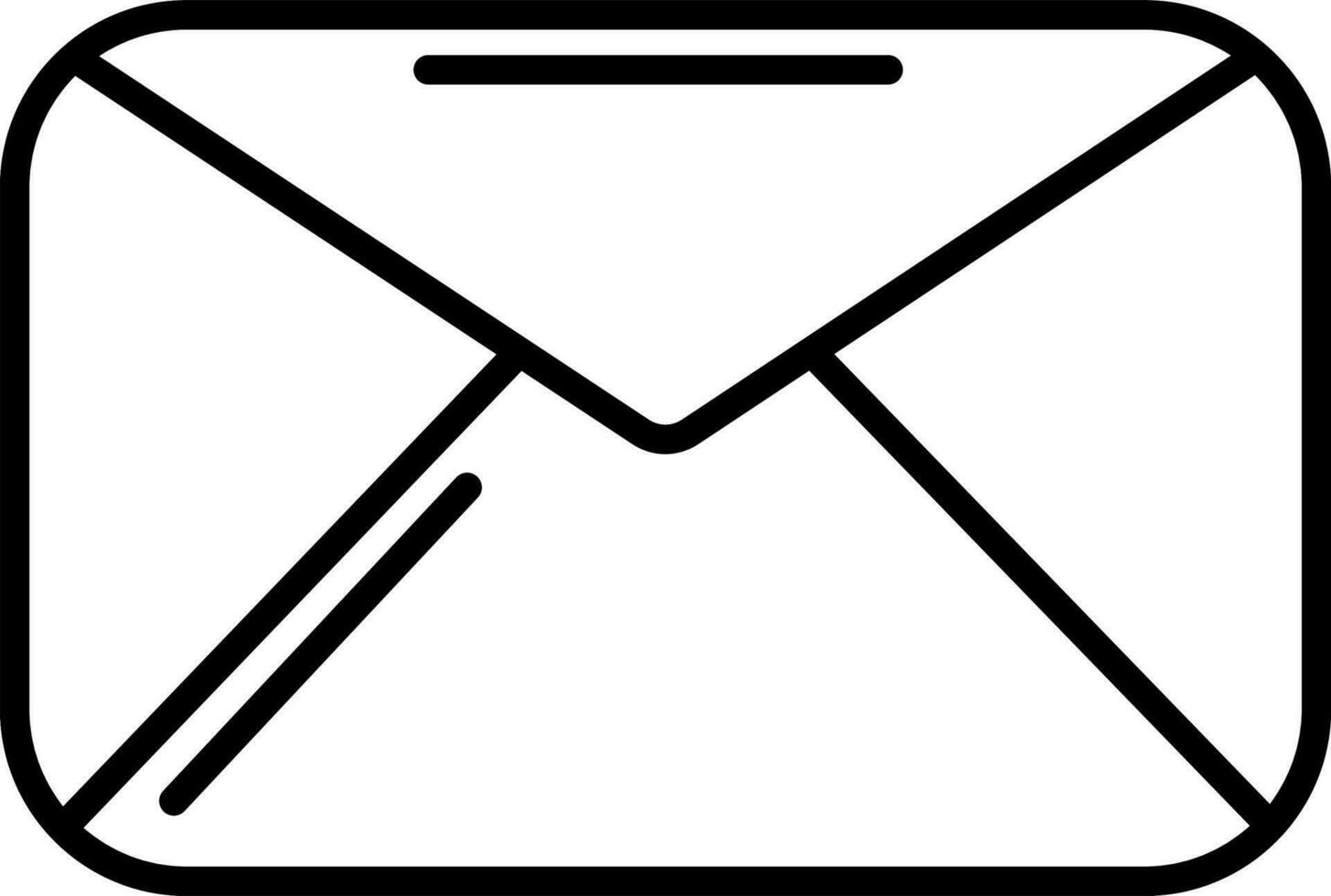 Flat Mail or Message sign or symbol for Business. vector