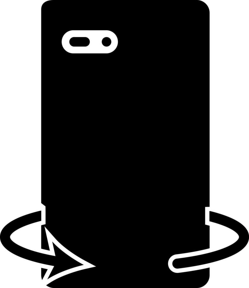 Mobile camera rotate symbol. vector
