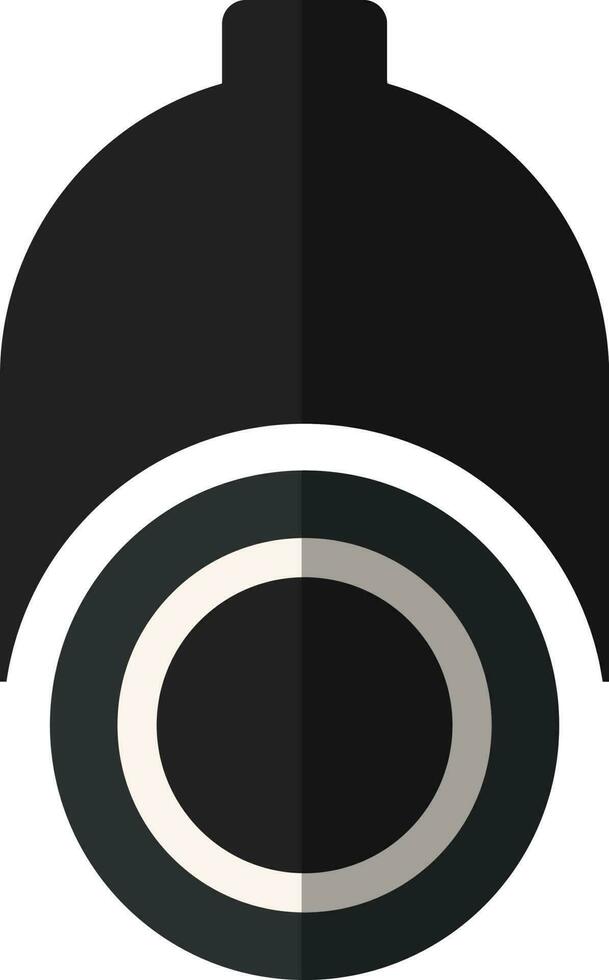 Security cctv camera in flat style. vector