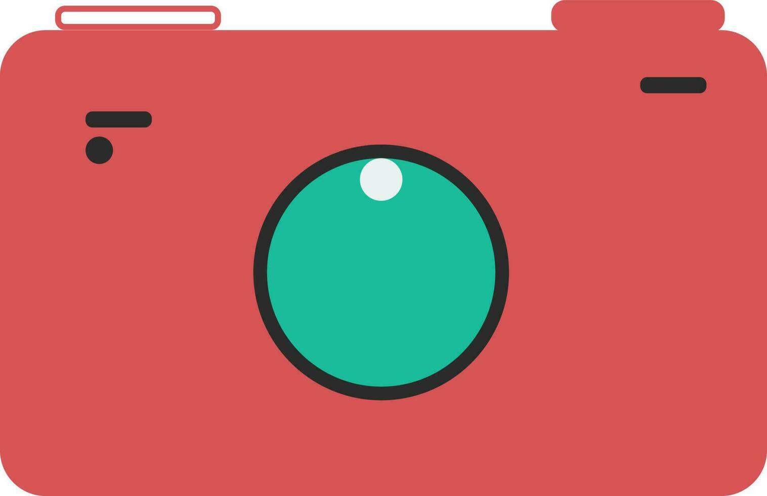 Illustration of a camera icon. vector