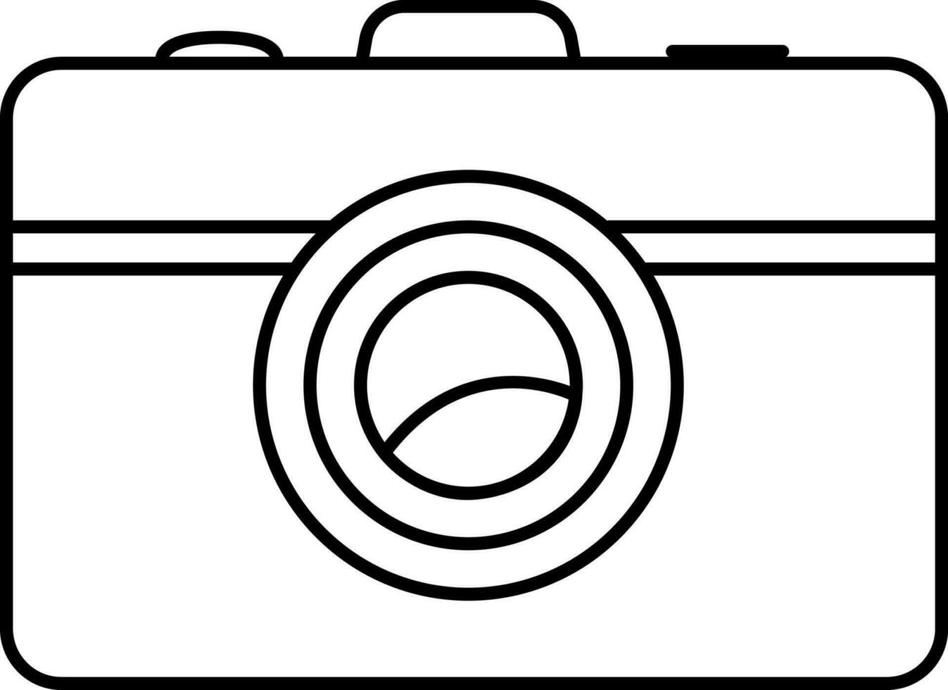 plano estilo cámara icono. vector