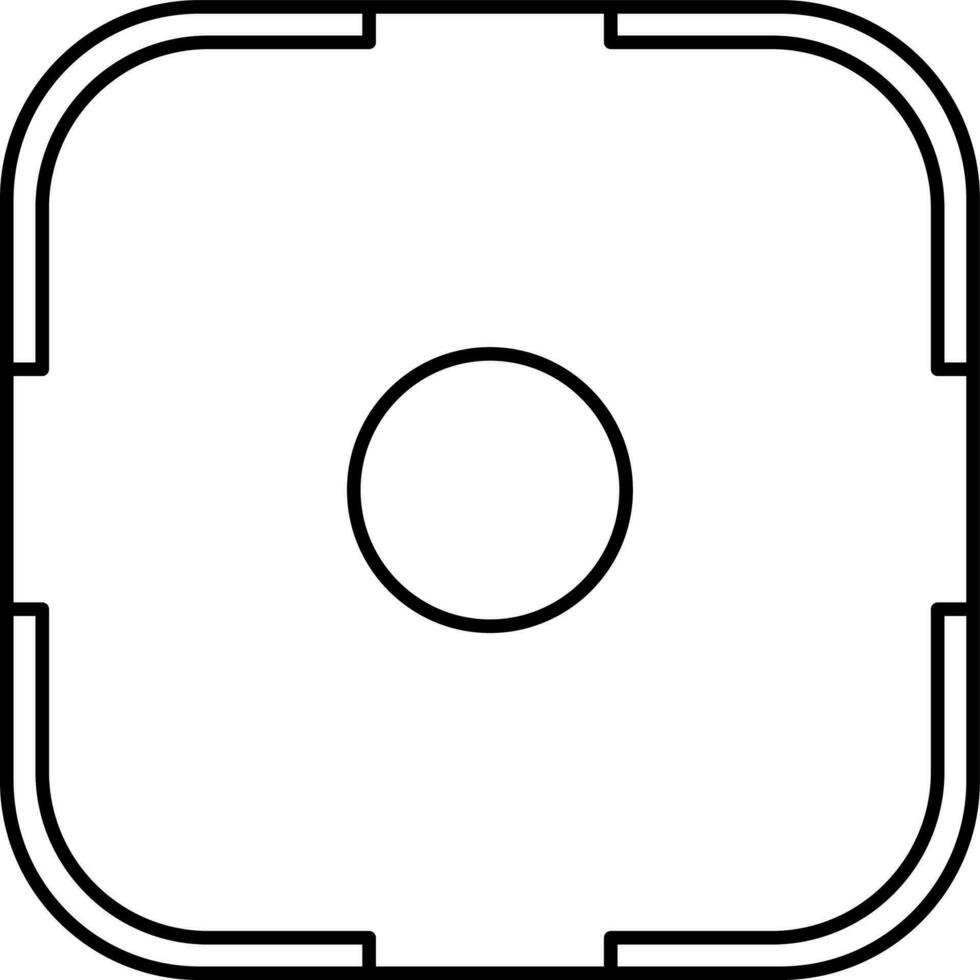 Camera focus icon or symbol. vector