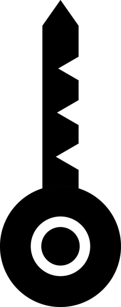 Vector illustration of key glyph icon.
