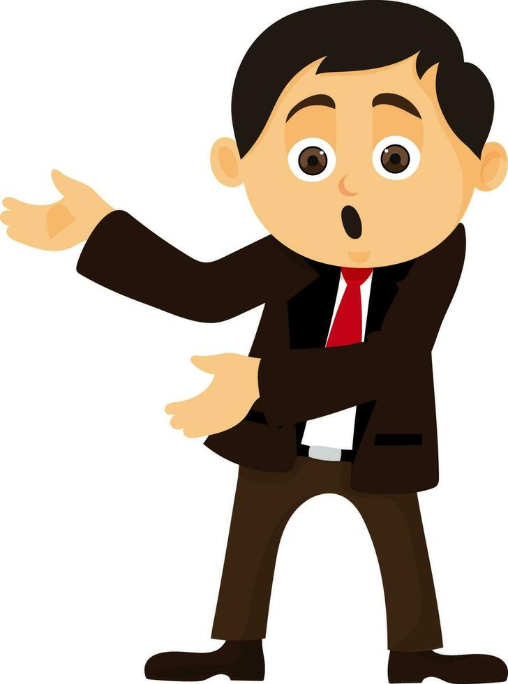 Cartoon character of a Businessman. vector