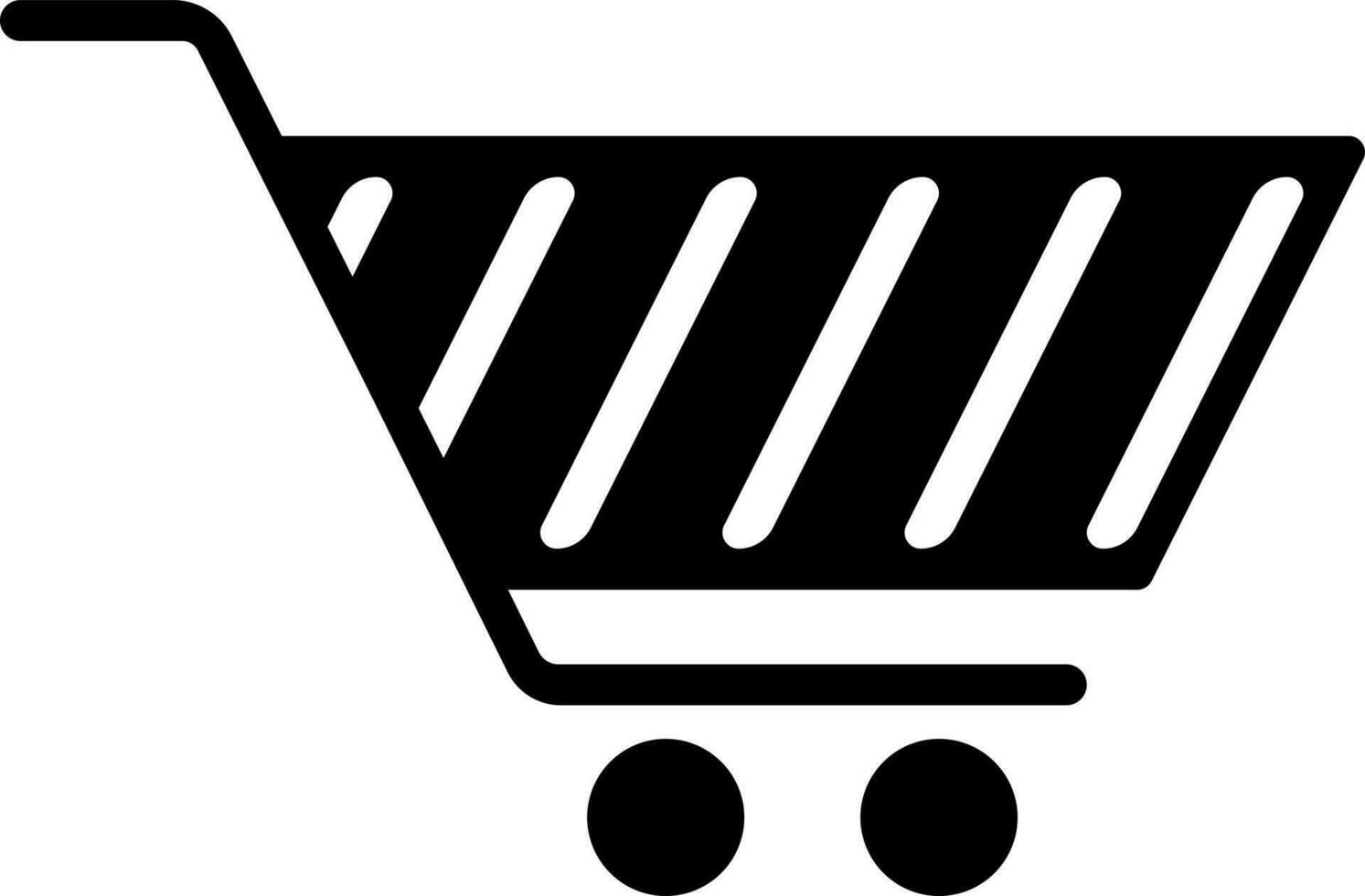 vector ilustración de compras carro plano icono.