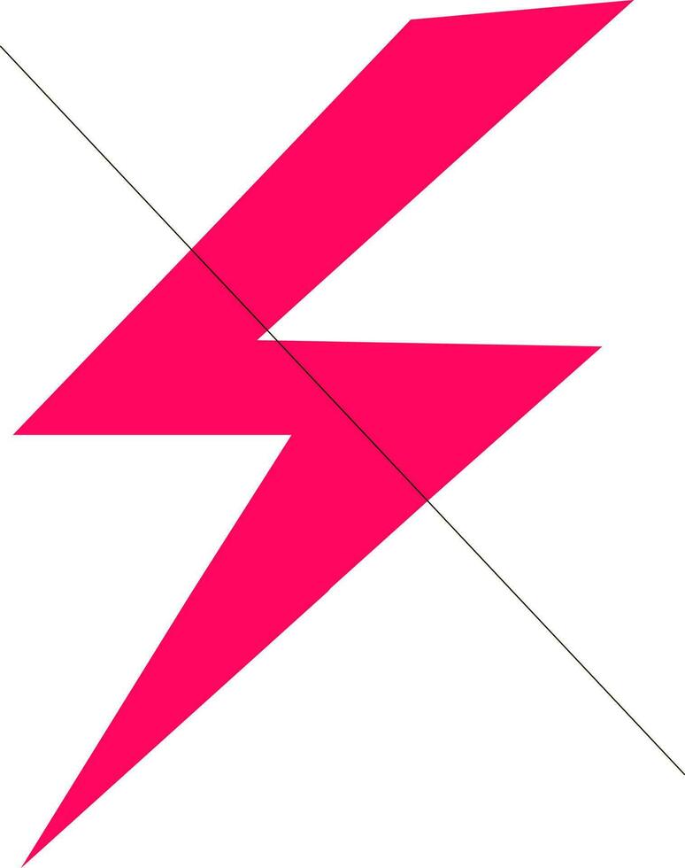 Flash off in pink and black color. vector