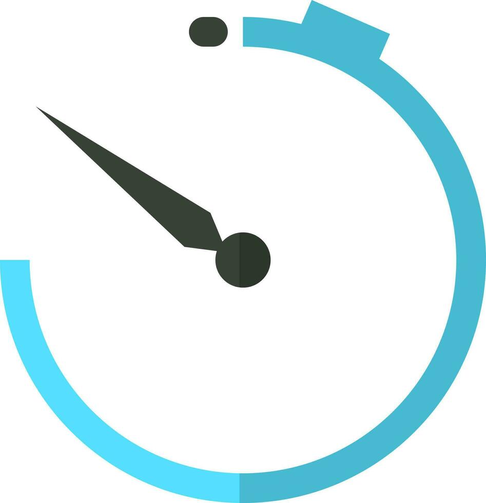 Flat style camera timer icon. vector