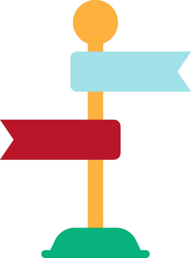 Blank sign board icon. vector