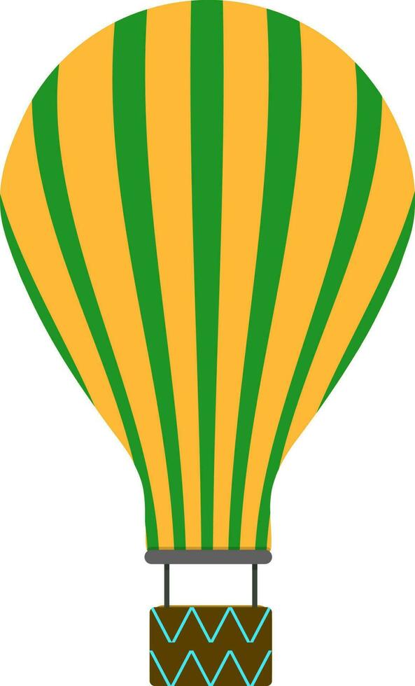 Illustration of hot air balloon. vector
