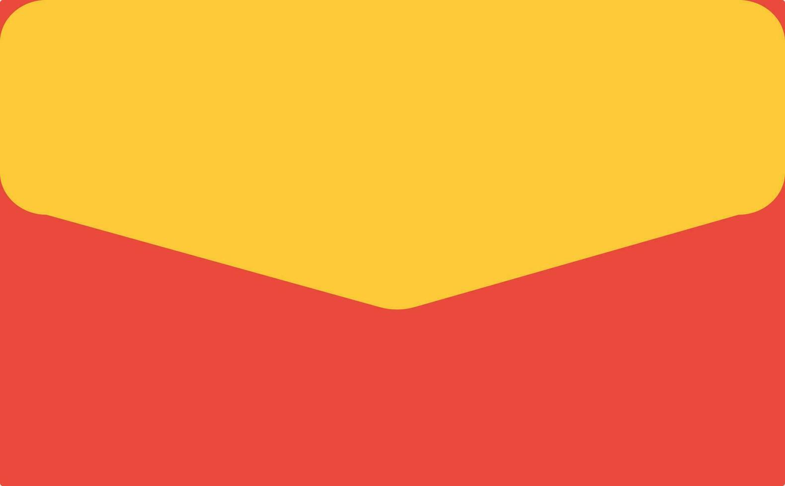 Document in red and yellow envelope. vector