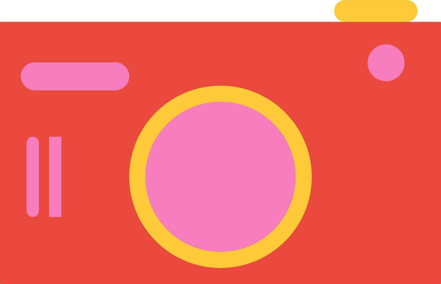 Isolated camera in flat style. vector