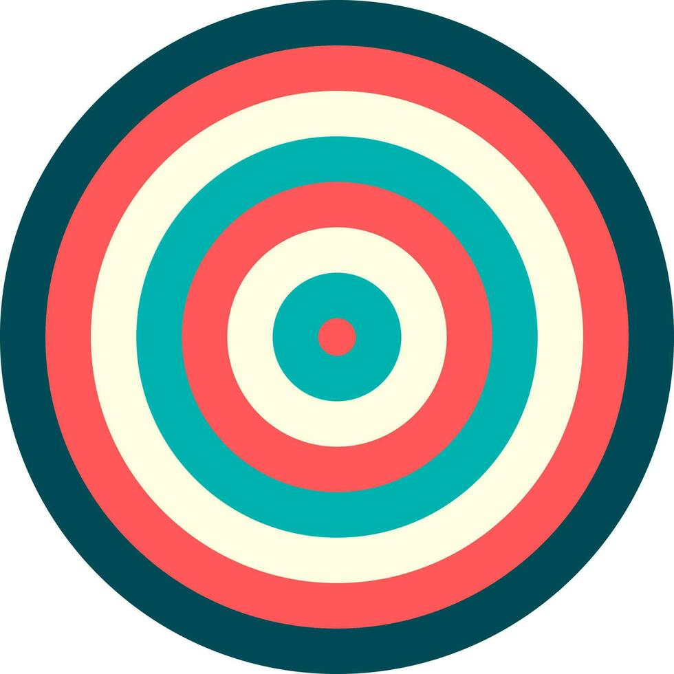 Flat illustration of a target board. vector