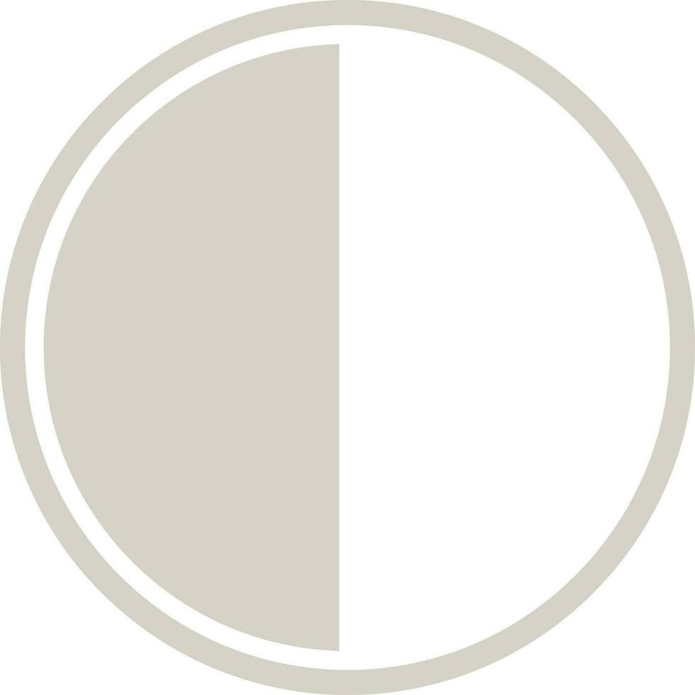 Flat style sign and symbol of a pie chart. vector