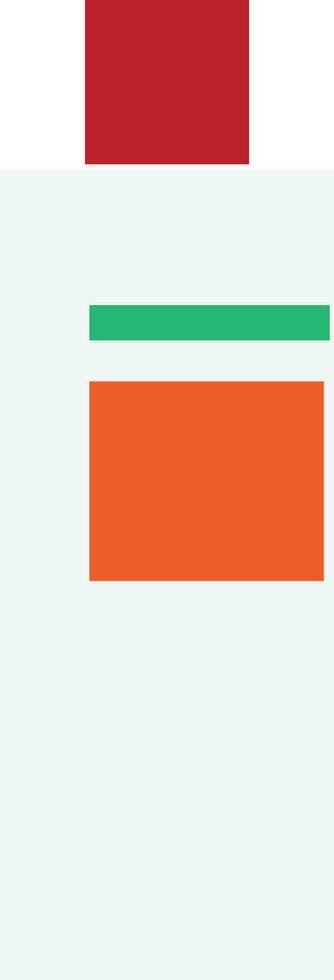 Flat style white bottle icon. vector