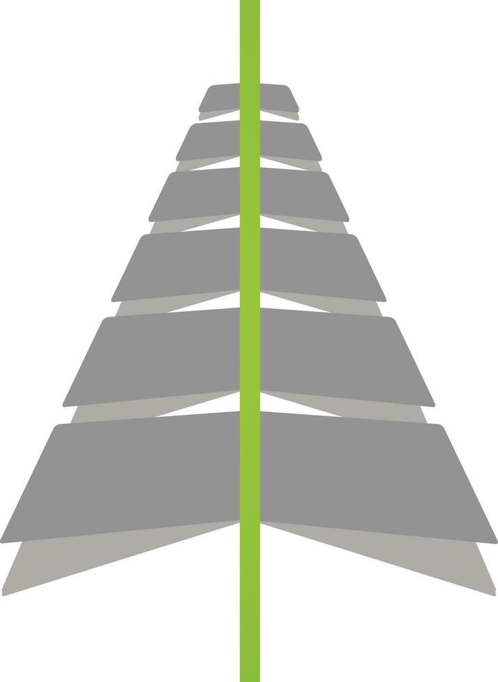 Creative Christmas tree icon. vector