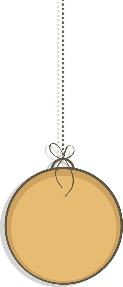 Hanging Christmas ball toy for celebration. vector