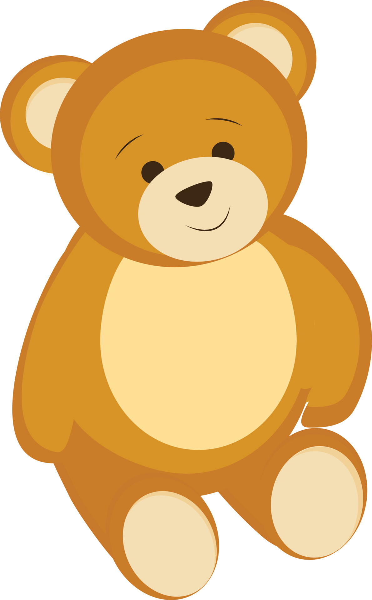 Cute teddy bear in brown color. 24288116 Vector Art at Vecteezy