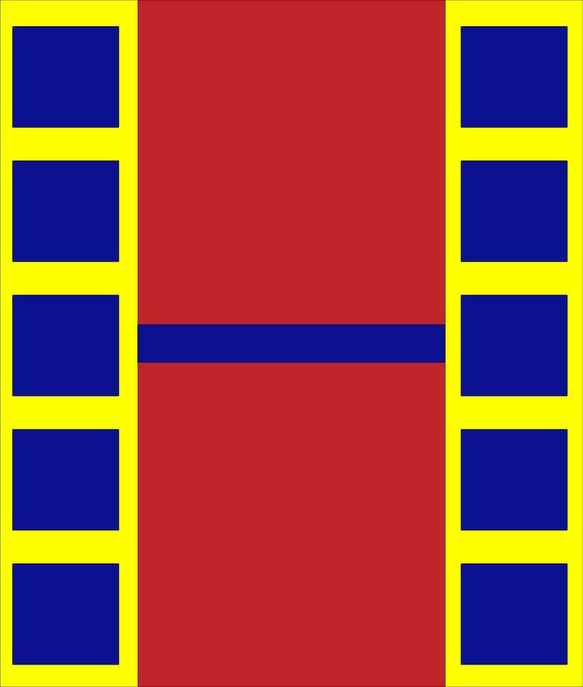Film strip icon in flat style. vector