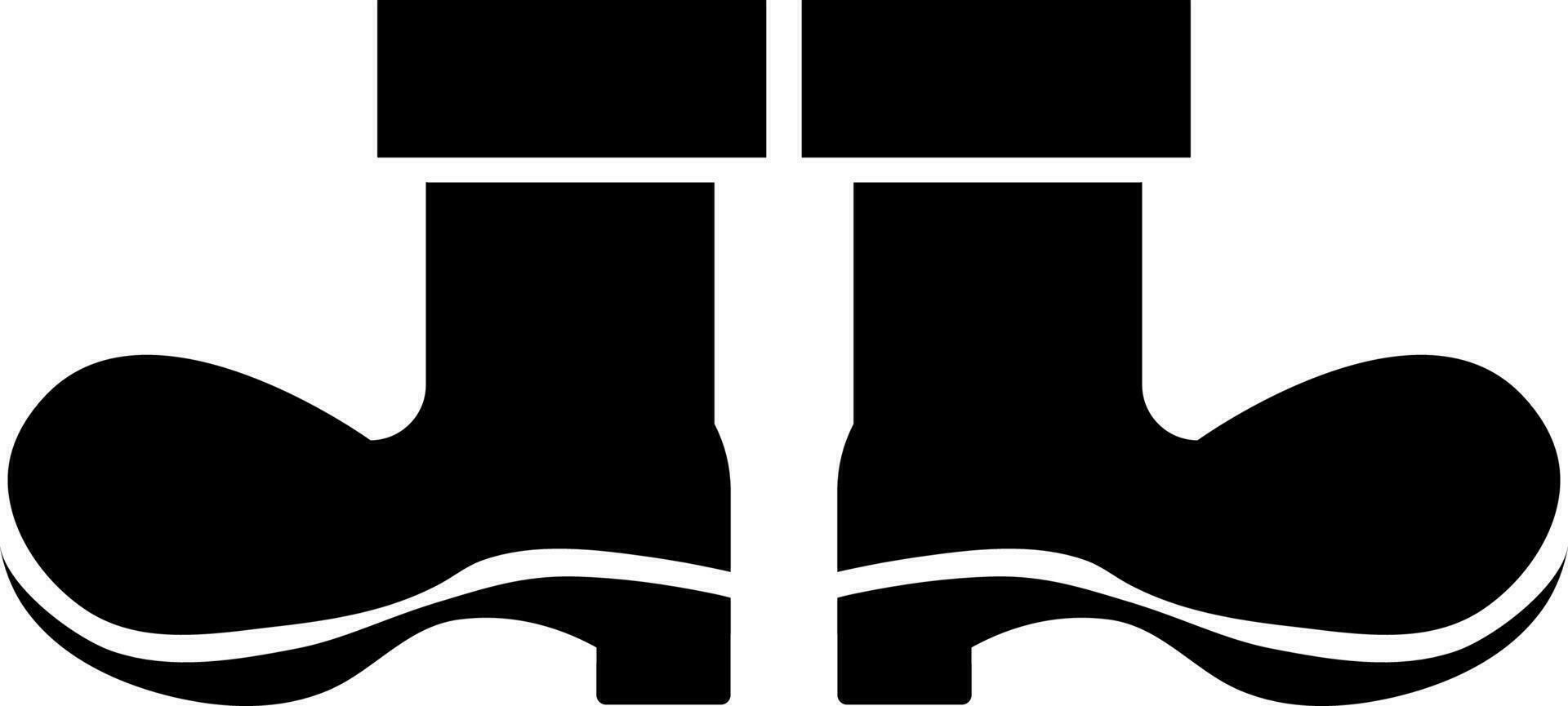 Stylish shoes in black and white color. vector