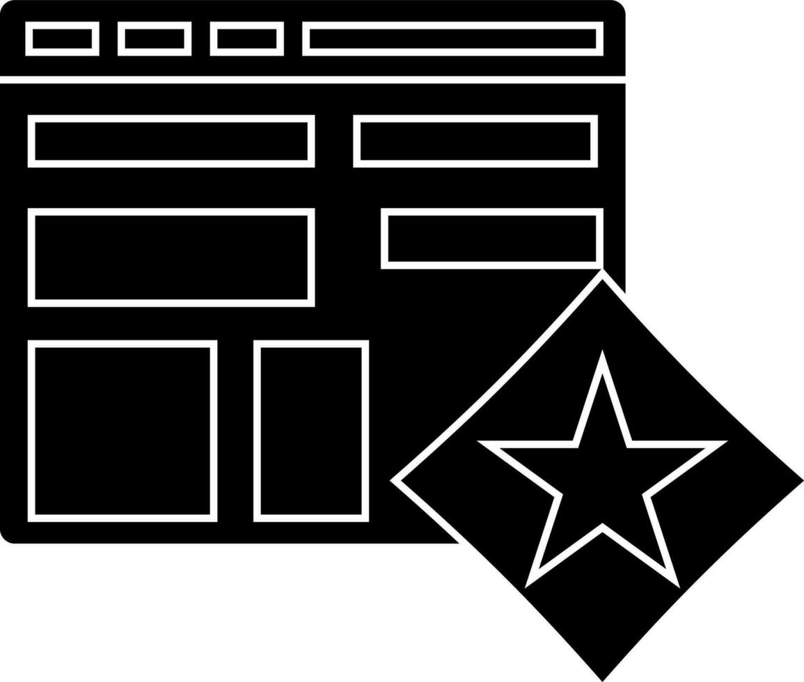 Favorite website icon or symbol. vector