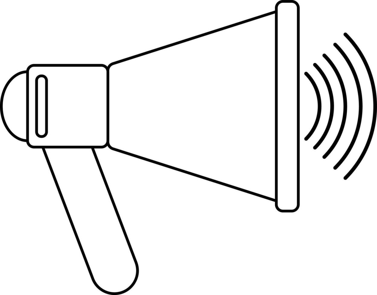 megáfono icono para Hablando concepto. vector