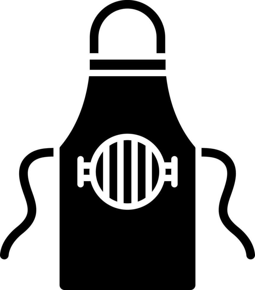 Apron glyph icon in flat style. vector