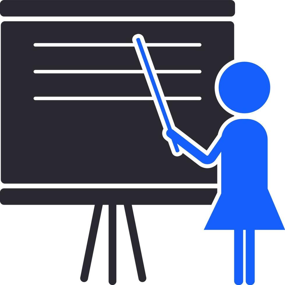 Vector illustration of Teaching Sign of Symbol.