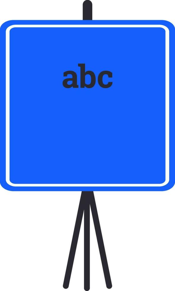 Blue chalkboard with alphabets. vector