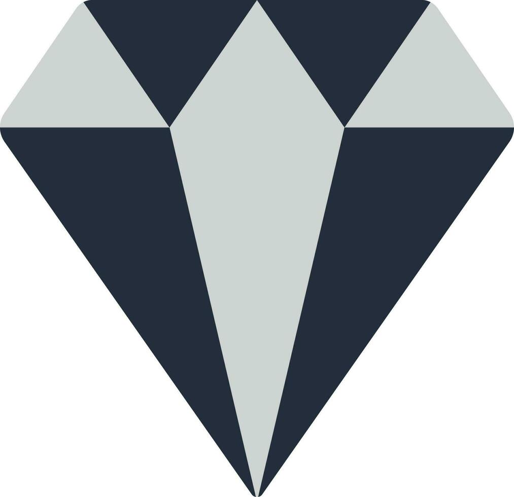 Creative diamond icon in color style. vector