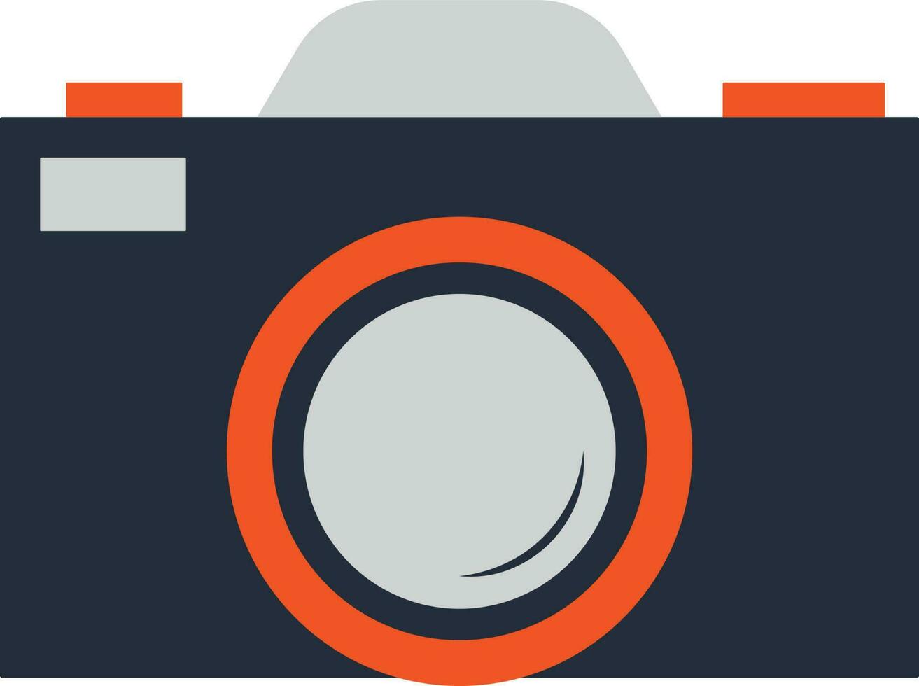 ilustración de cámara icono para hacer clic fotografía. vector