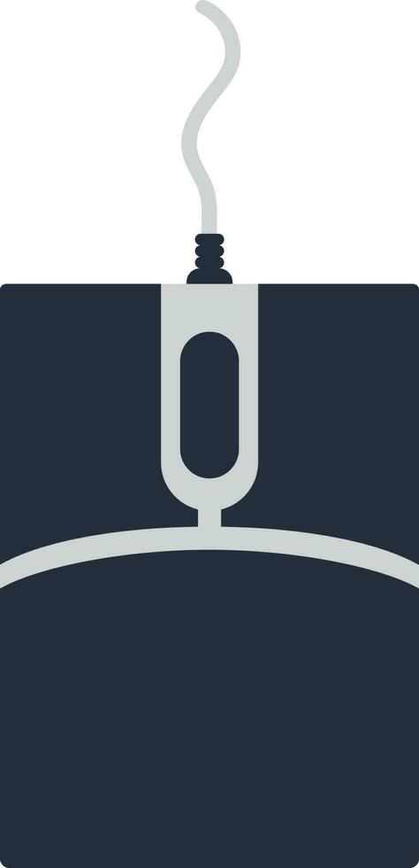 Mouse icon with wire in isolated. vector