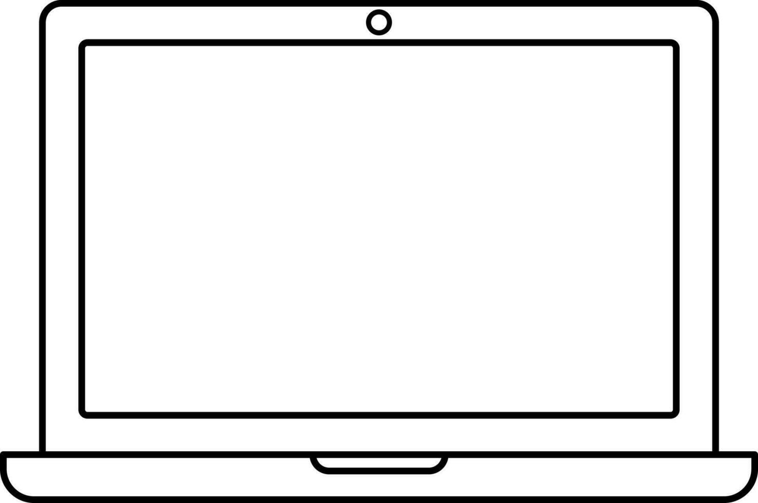 Icon of monitor with camera in isolated. vector